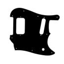 USA CUSTOM PICKGUARD for FENDER® 1998-2006 Made In Mexico CYCLONE® - 3 Ply PG BLACK BWB