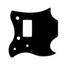 USA CUSTOM PICKGUARD für GIBSON® 2011 SG® STYLE MELODY MAKER® 3 Ply PG BLACK BWB